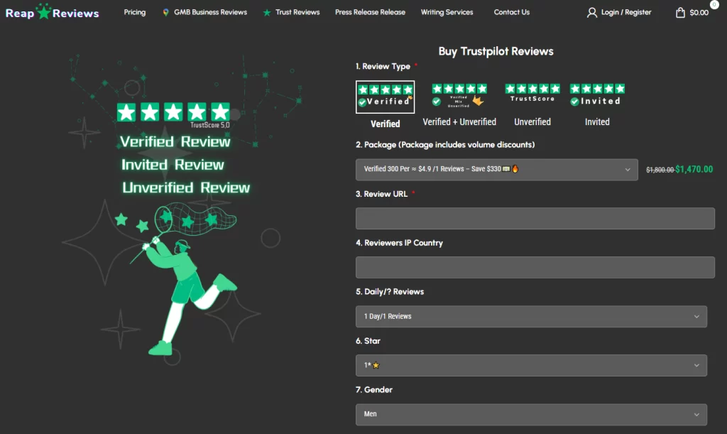 buying trustpilot reviews